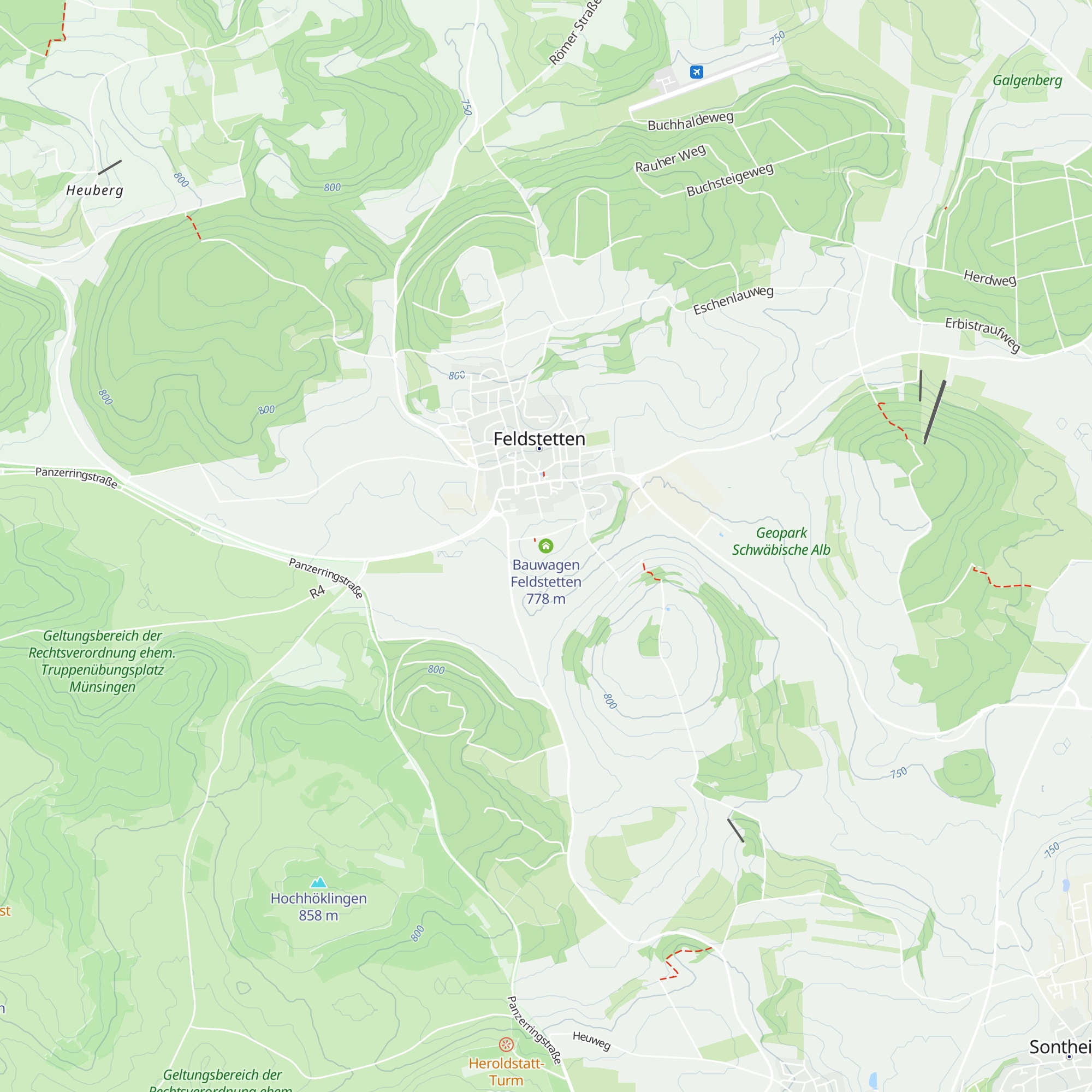 Bauwagen Feldstetten map
