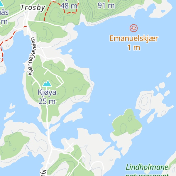 Map of Kjøyhue