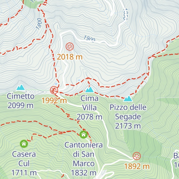 Map of Cima Villa