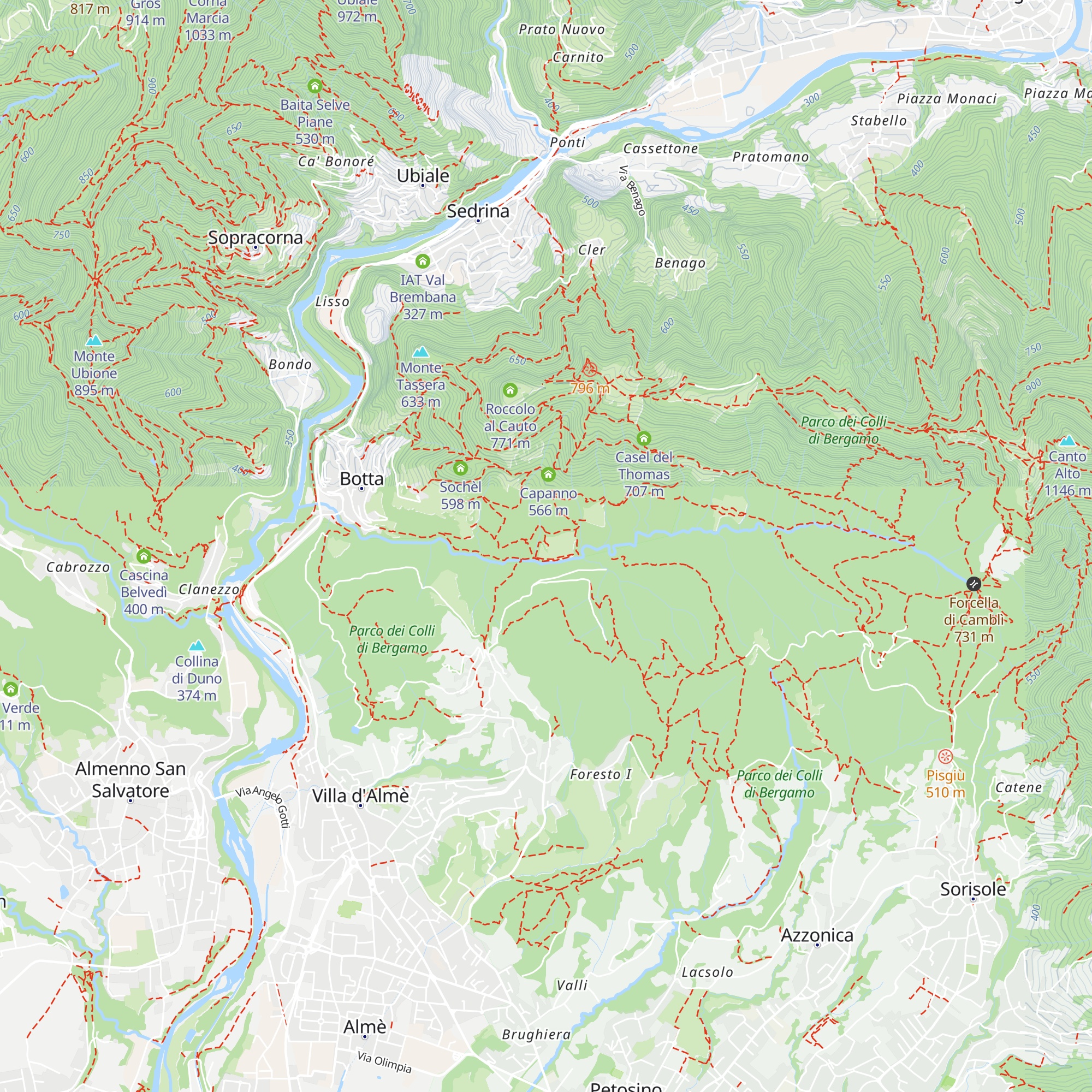 Ca Giongo map