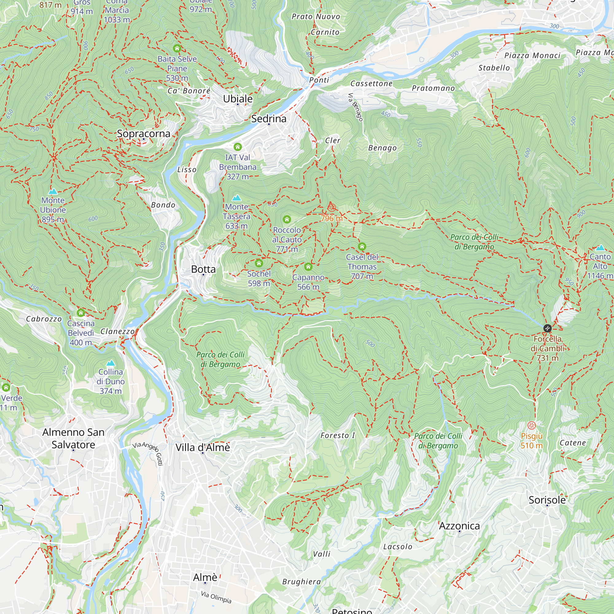 Ca Giongo map