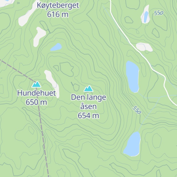 Map of Den lange åsen