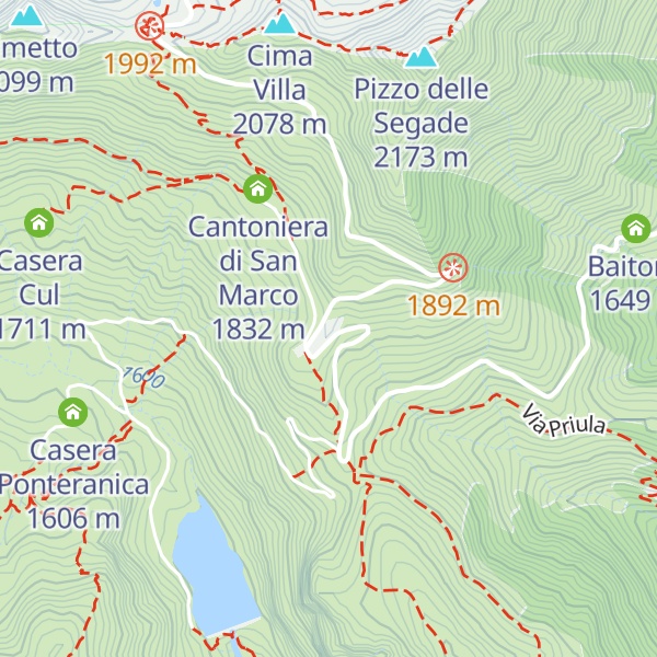 Map of Rifugio Passo San Marco 2000