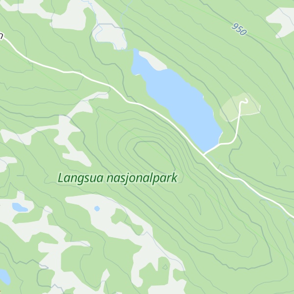 Map of Ytre Tortjønnhaugen