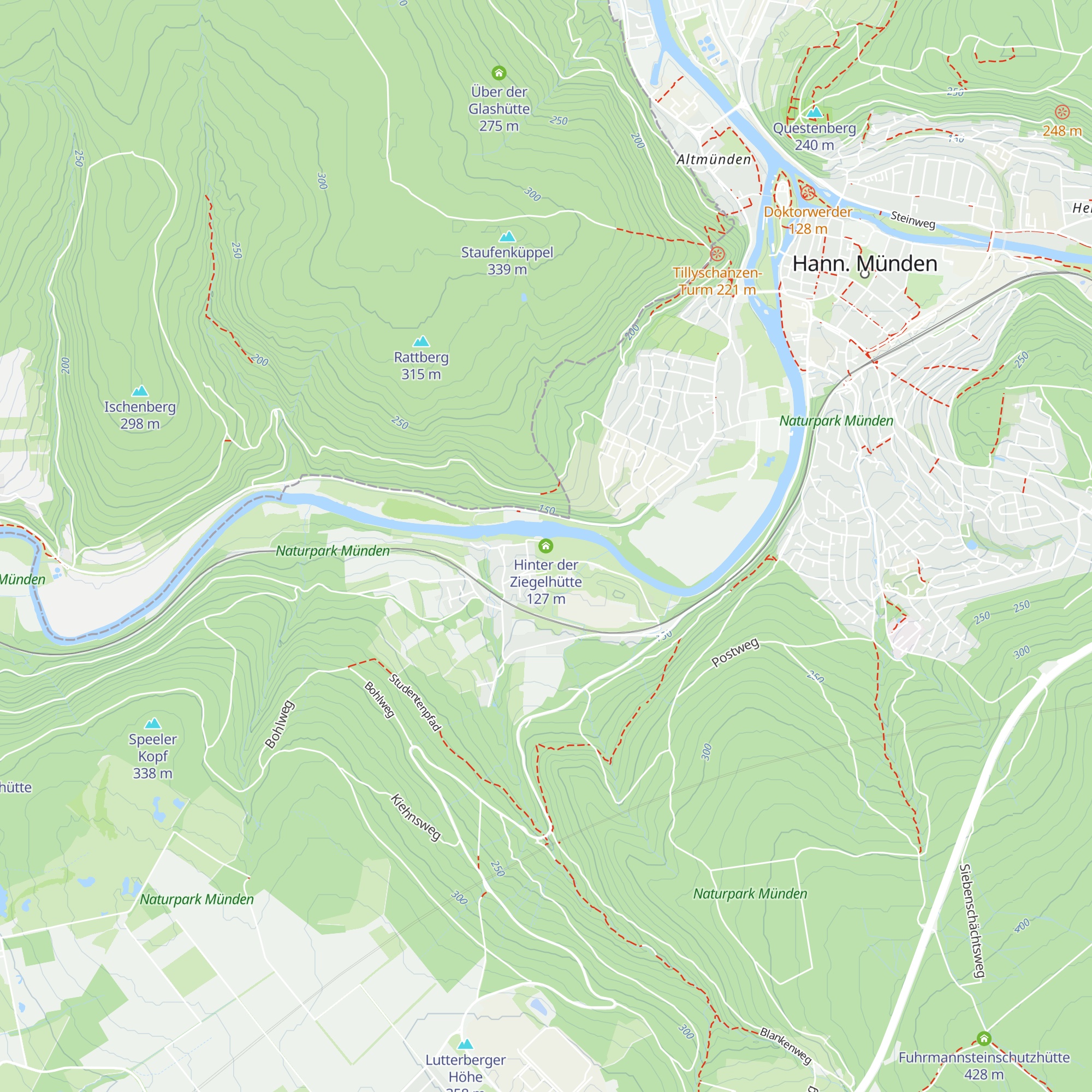 Hinter der Ziegelhütte map
