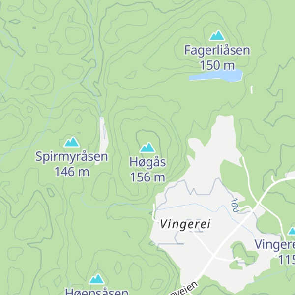 Map of Høgås