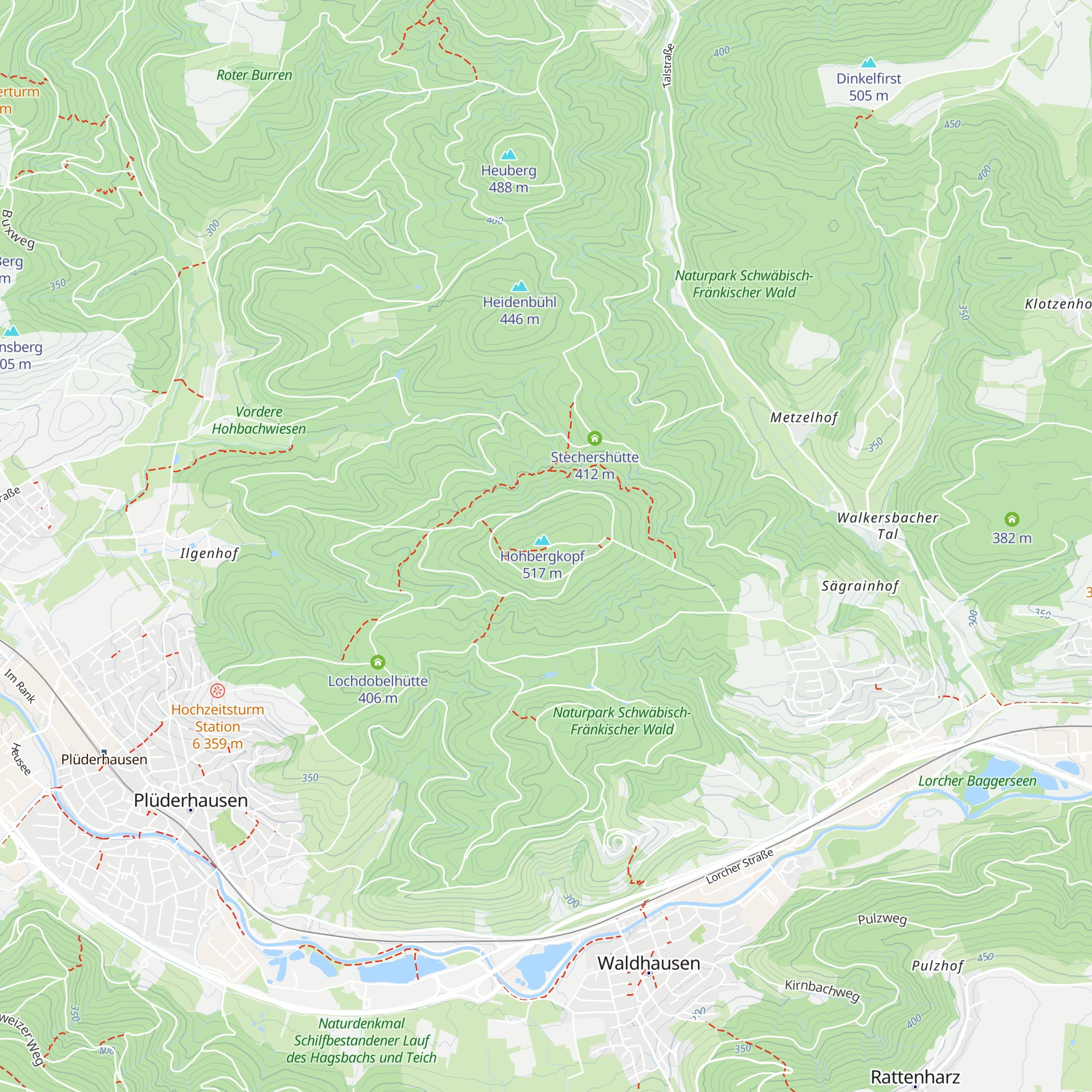 Hohbergkopfhütte map