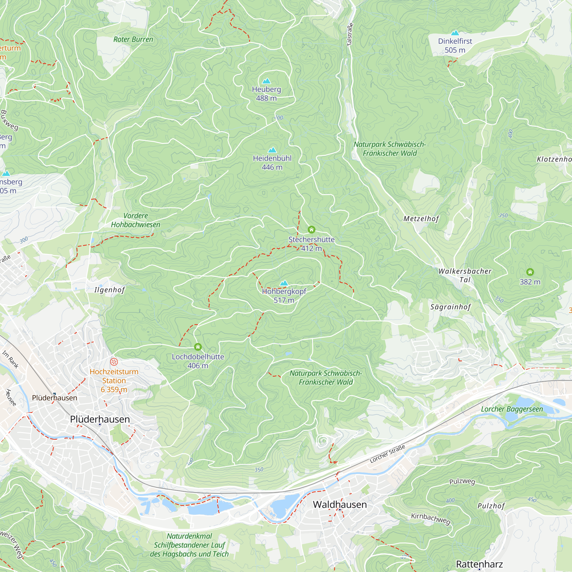 Hohbergkopfhütte map