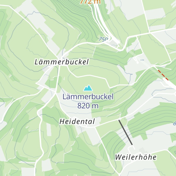 Map of Lämmerbuckel