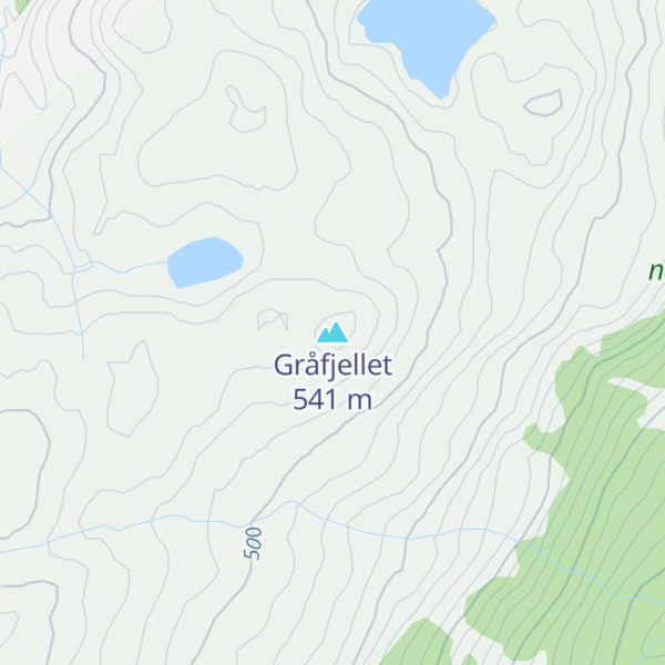 Map of Gråfjellet