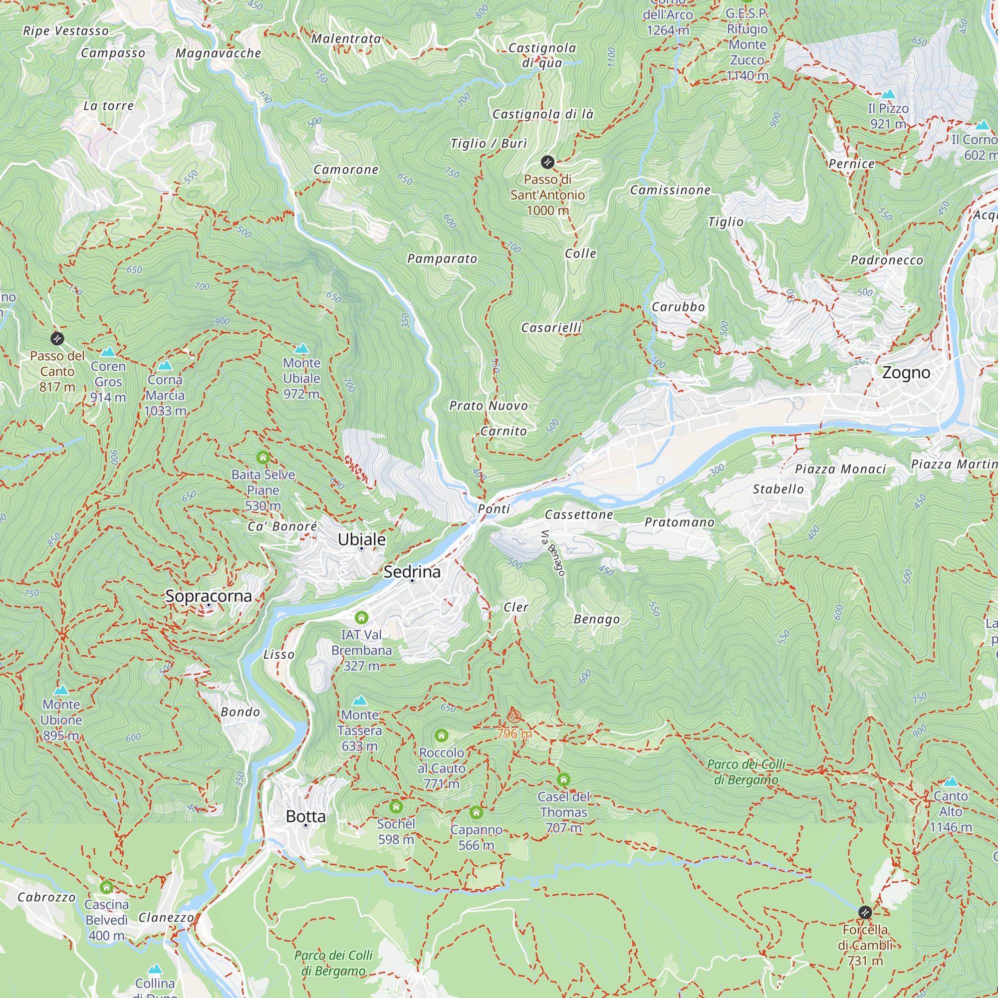 Ex stazione Brembilla-Grotte map