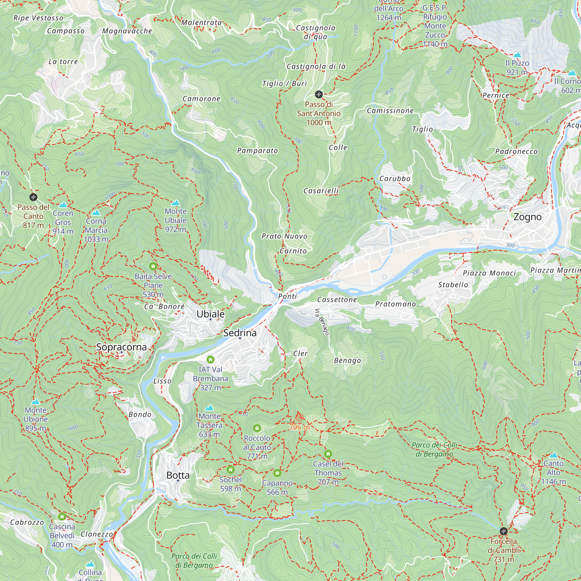 Ex stazione Brembilla-Grotte map
