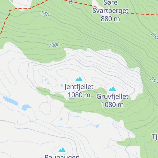 Map of Jentfjellet