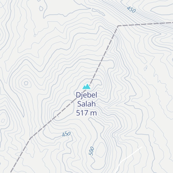 Map of Djebel Salah