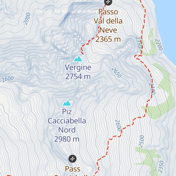 Map of Pizzo Frachiccio
