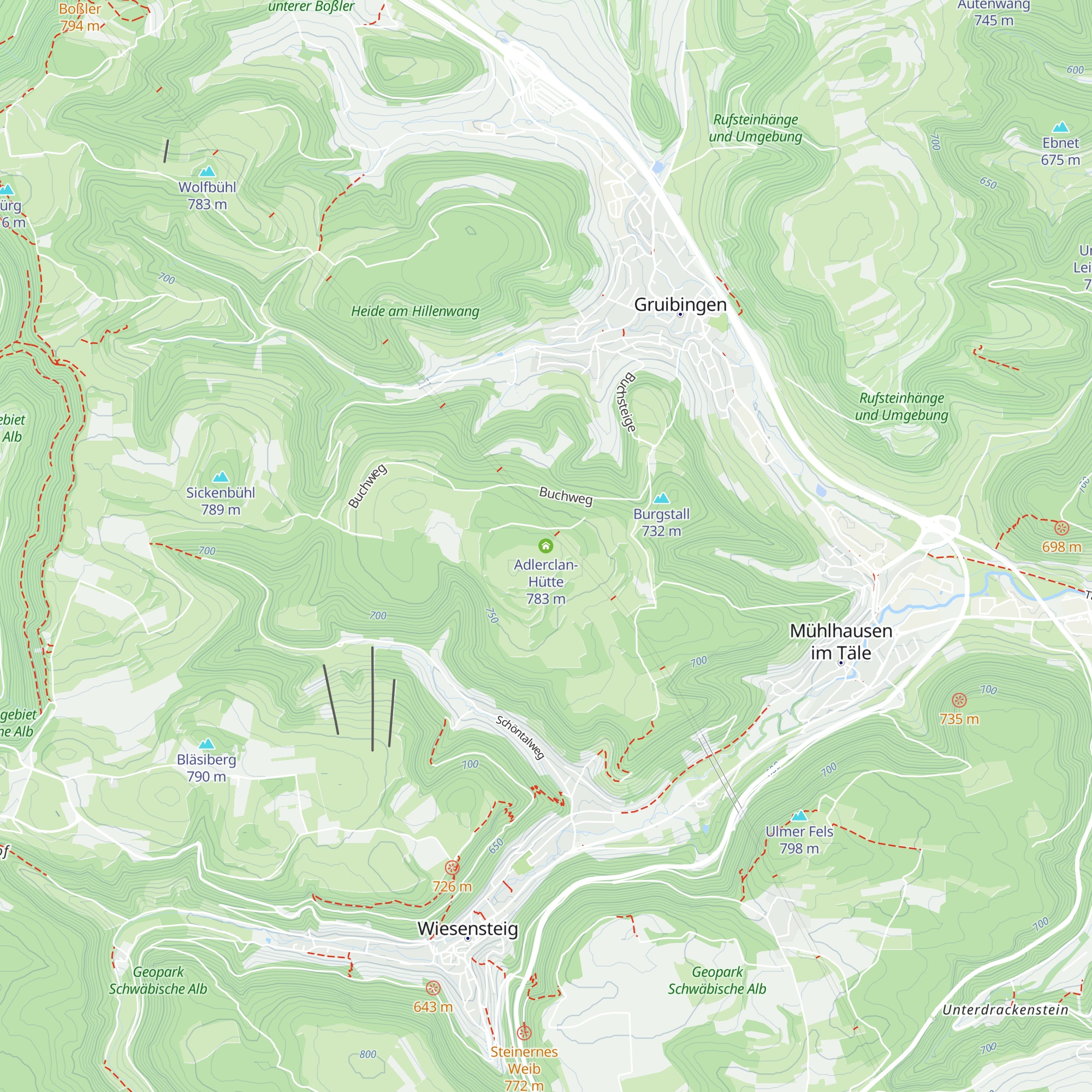 Adlerclan-Hütte map