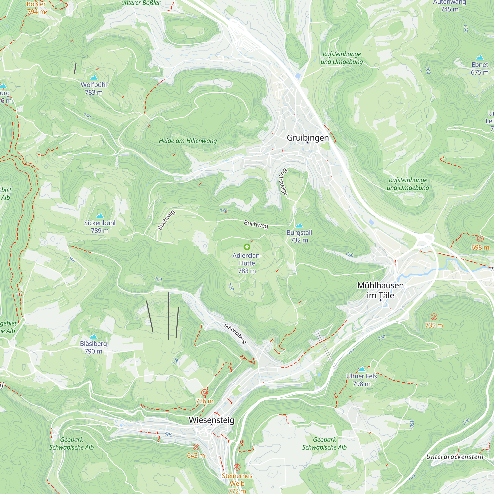 Adlerclan-Hütte map