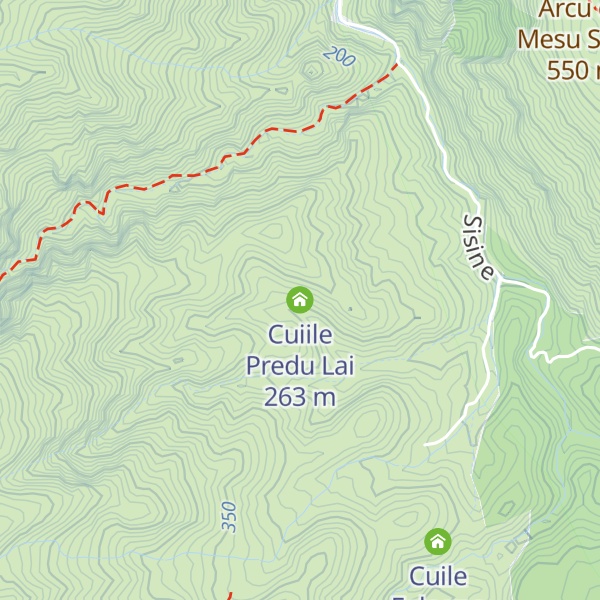 Map of Cuiile Predu Lai