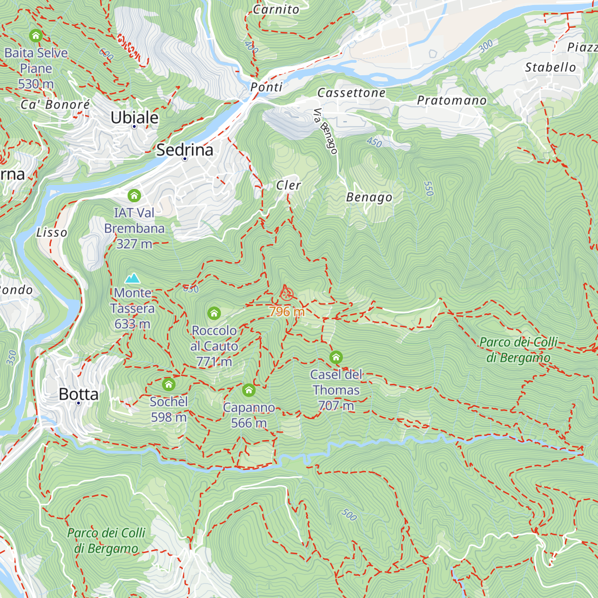 Agriturismo Prati Parini map