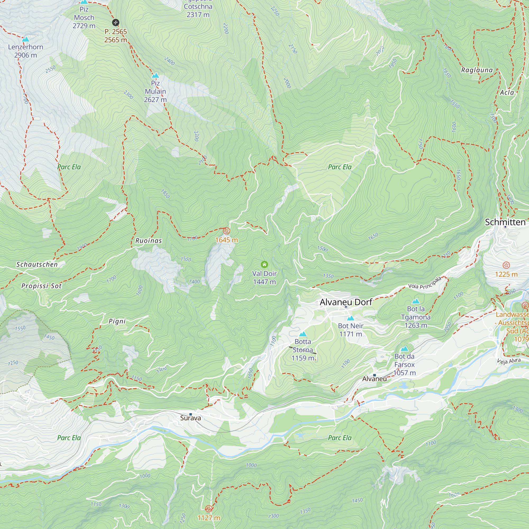 Val Doir map