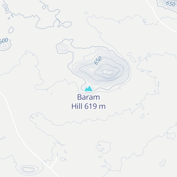 Map of Baram Hill