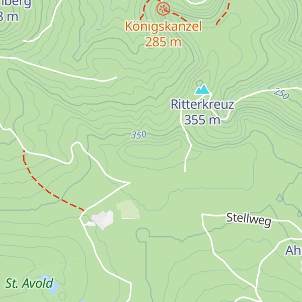 Map of Hoher Stuhl
