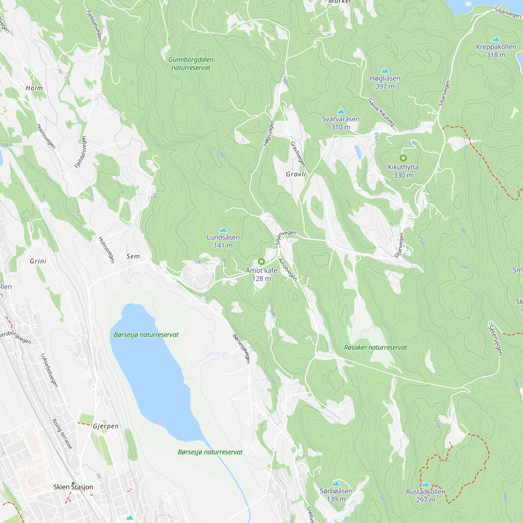 Åmot kafe map