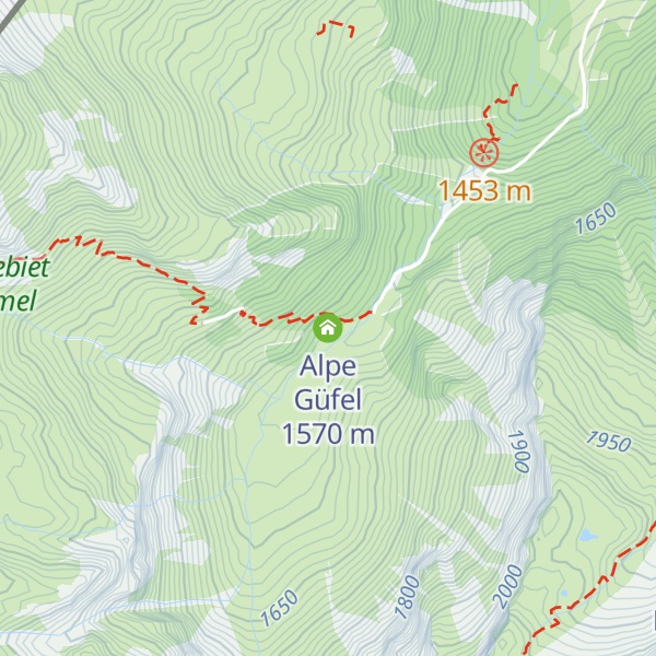 Map of Alpe Güfel