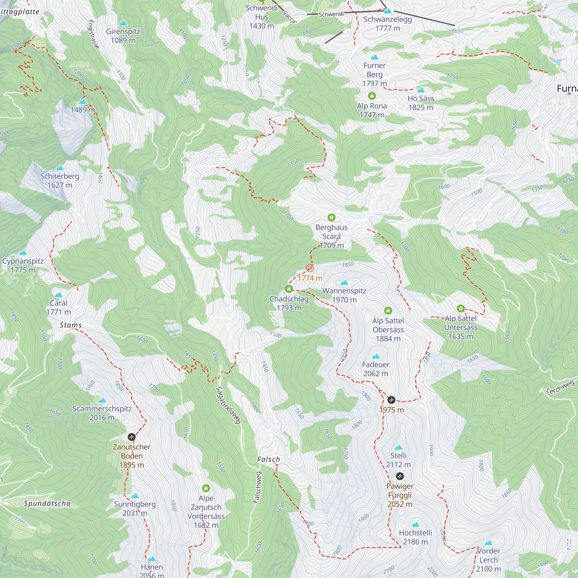 Chadschlag map