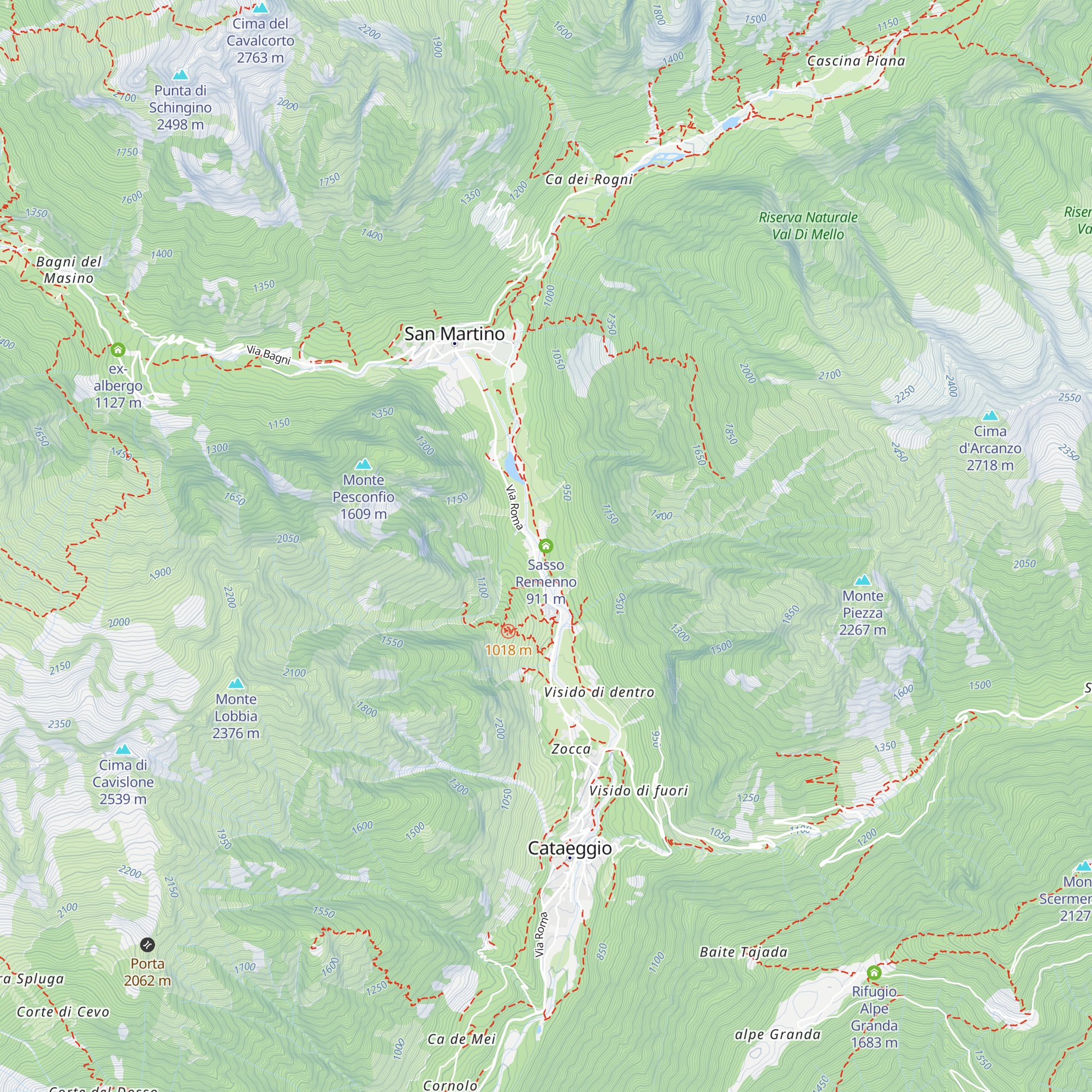 Sasso Remenno map