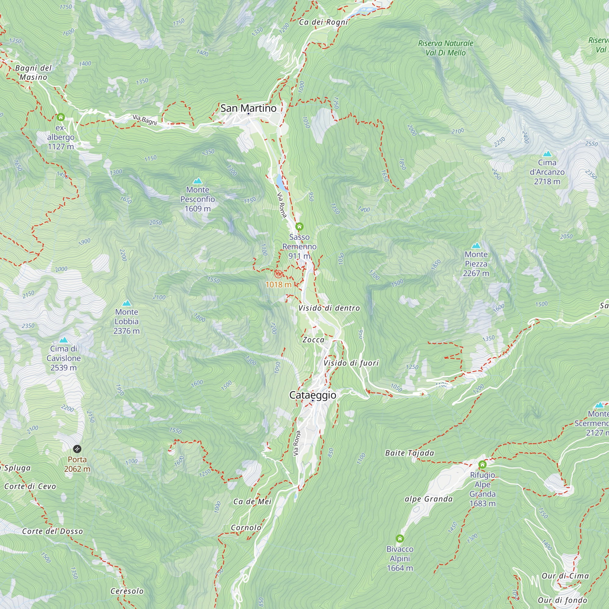 Soccorso Alpino e Speleologico map