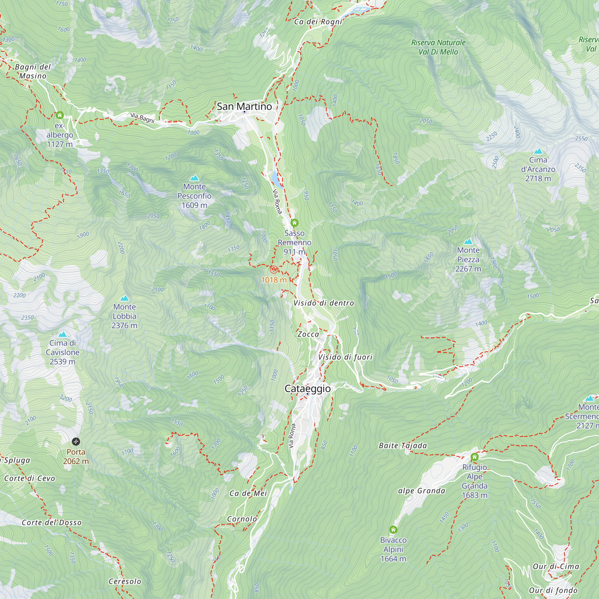 Soccorso Alpino e Speleologico map