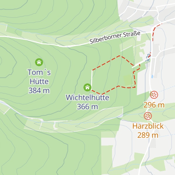 Map of Wichtelhütte