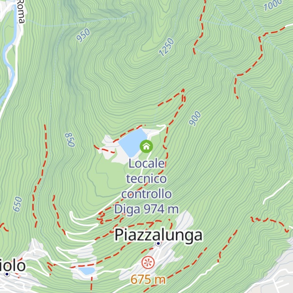 Map of Locale tecnico controllo Diga