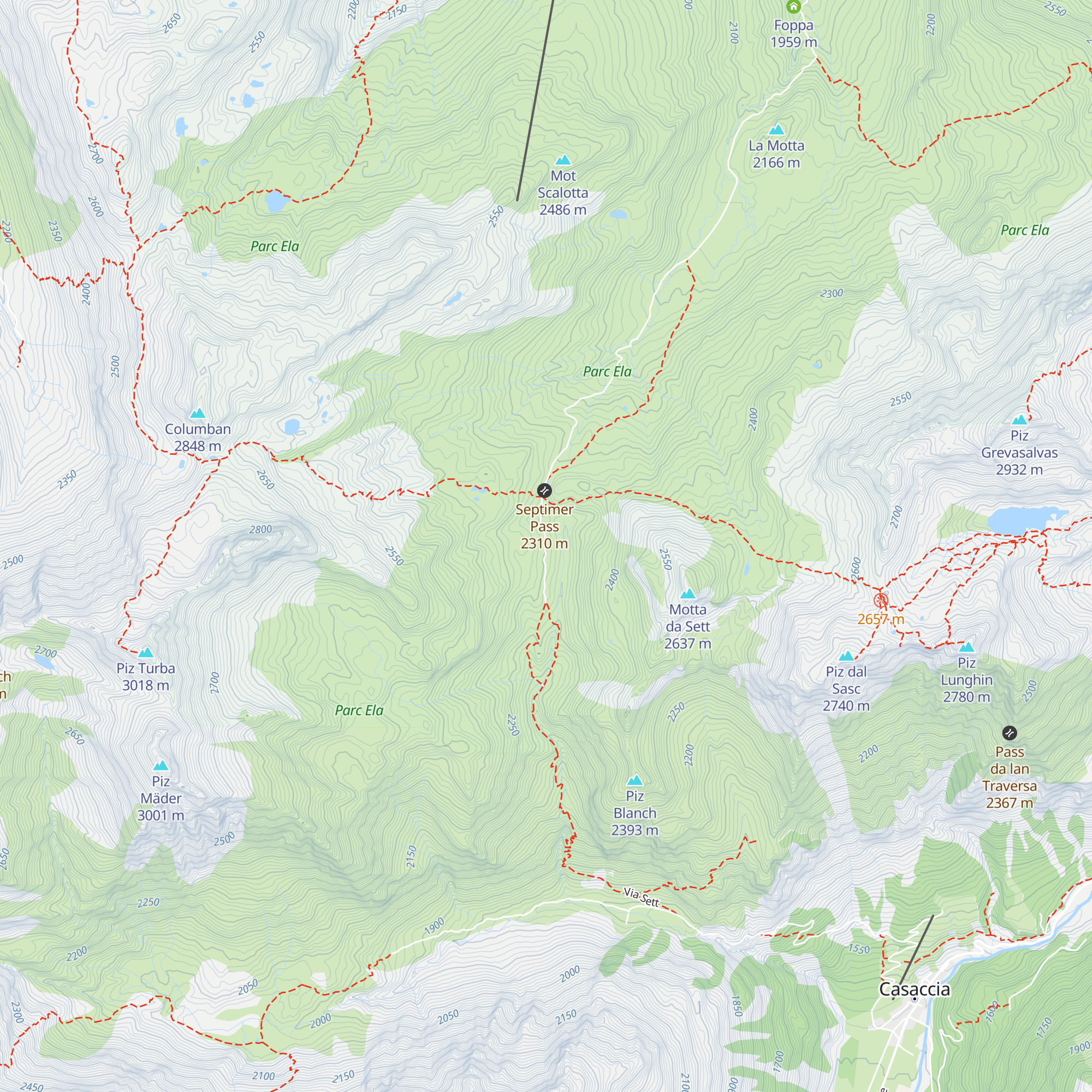 Tgesa da Sett map
