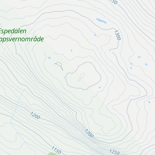 Map of Ongsjøfjellet