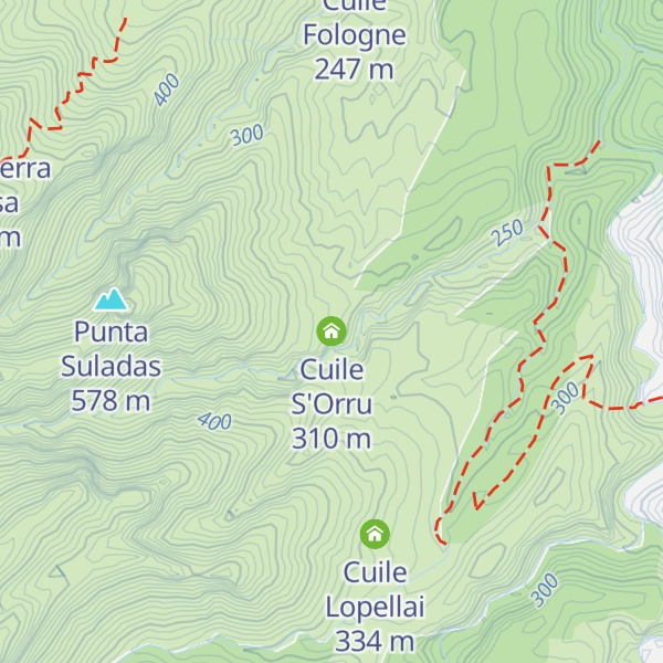 Map of Cuile S'Orru