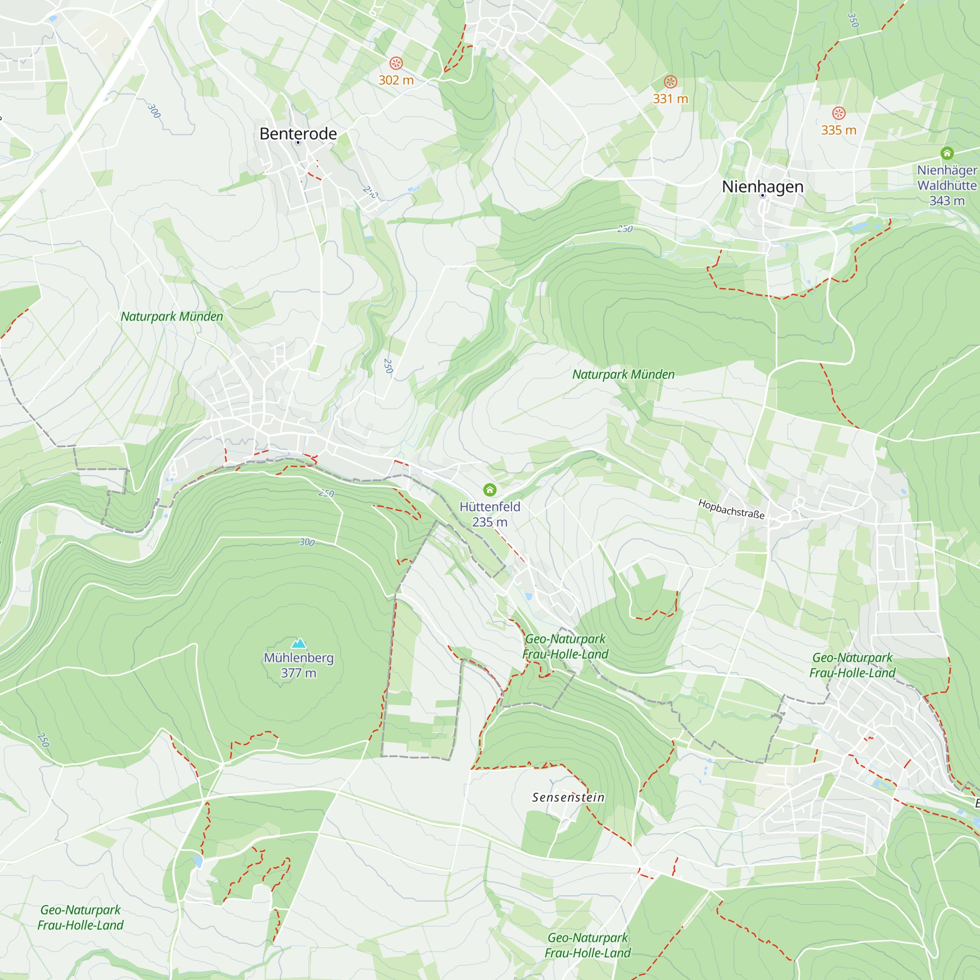 Hüttenfeld map