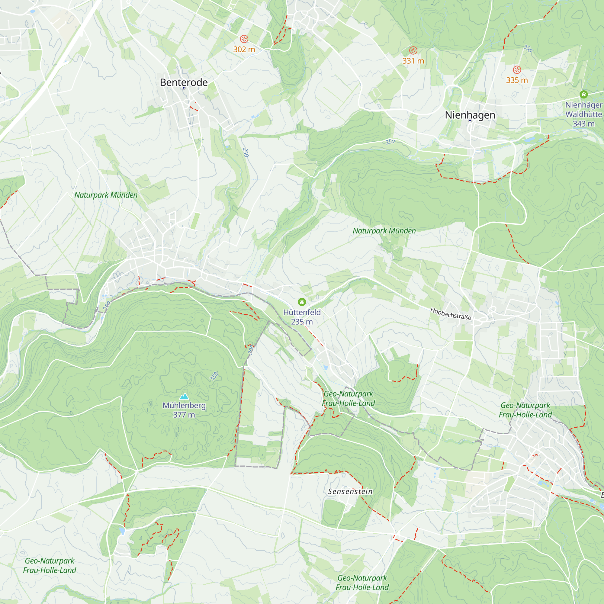 Hüttenfeld map