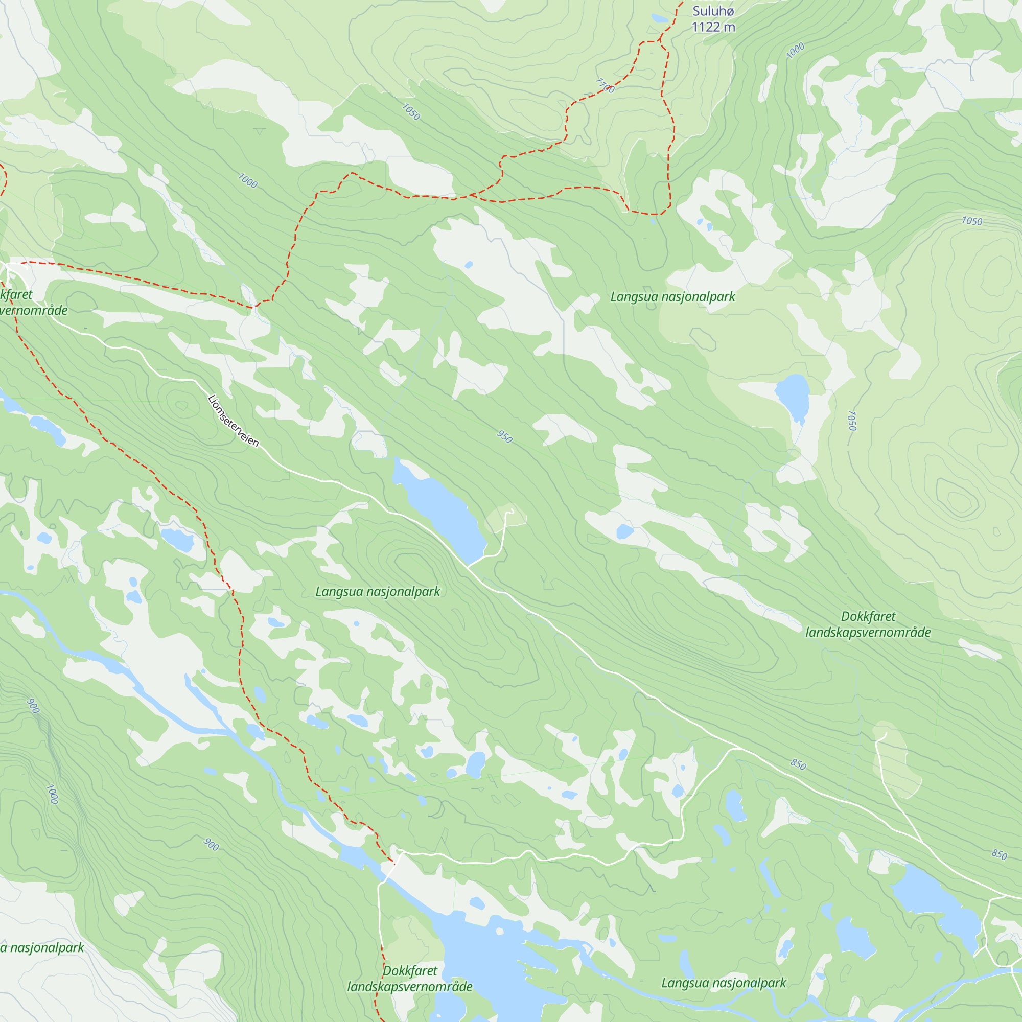 Tortjønnhytta map
