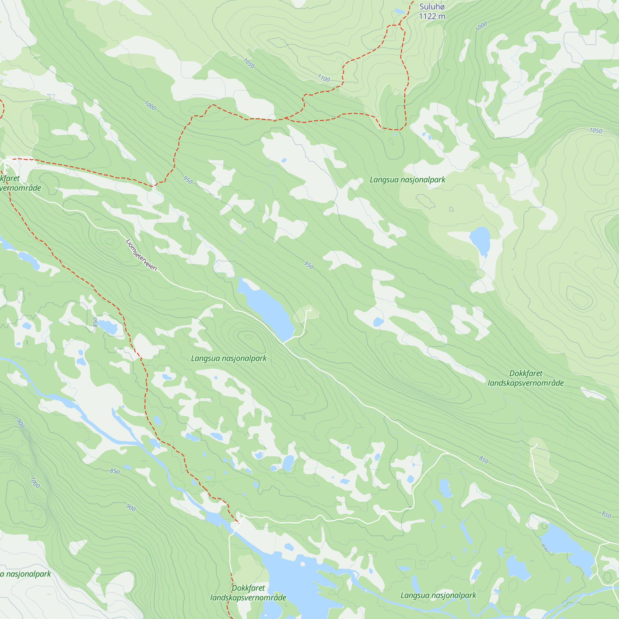 Tortjønnhytta map
