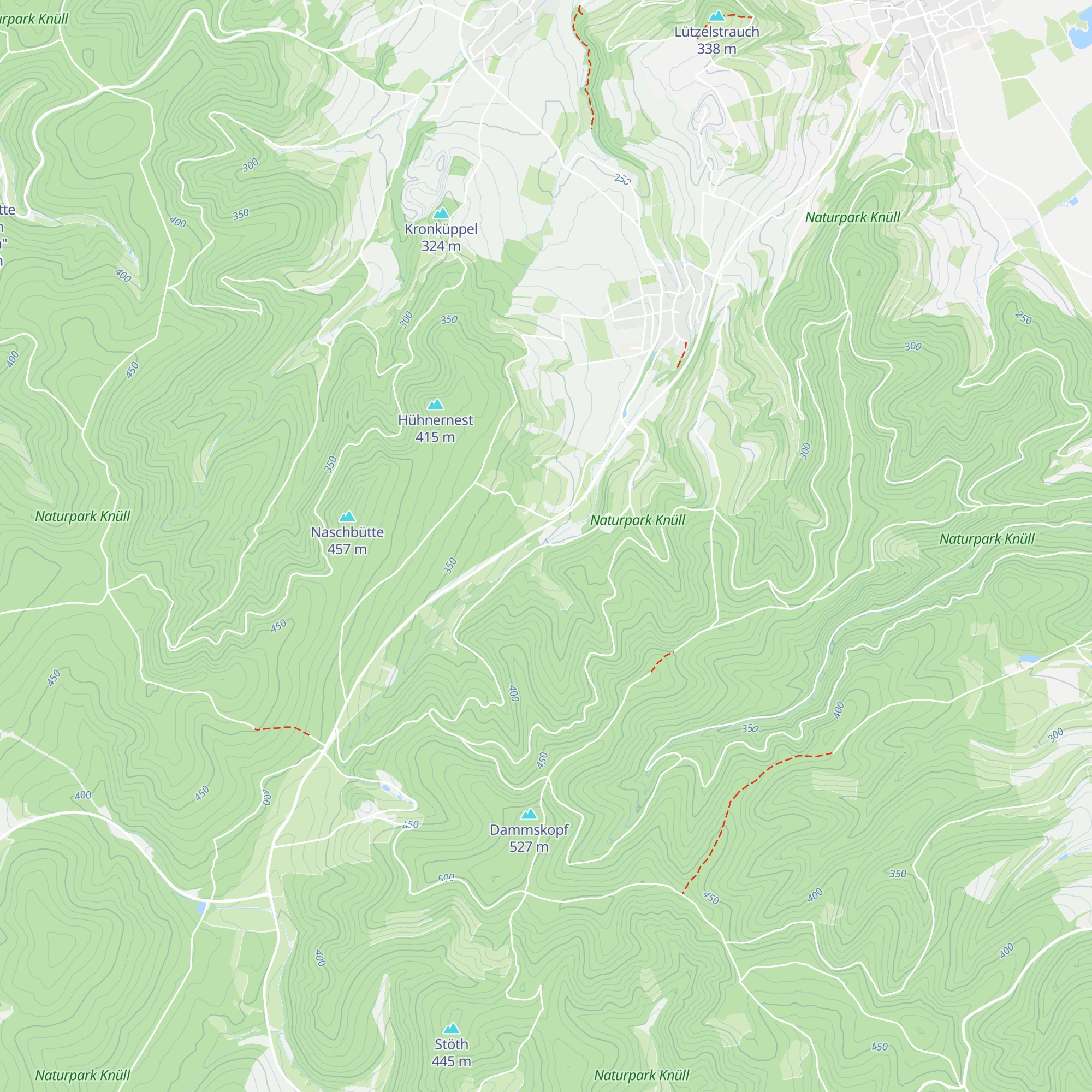 Struth-Hütte map
