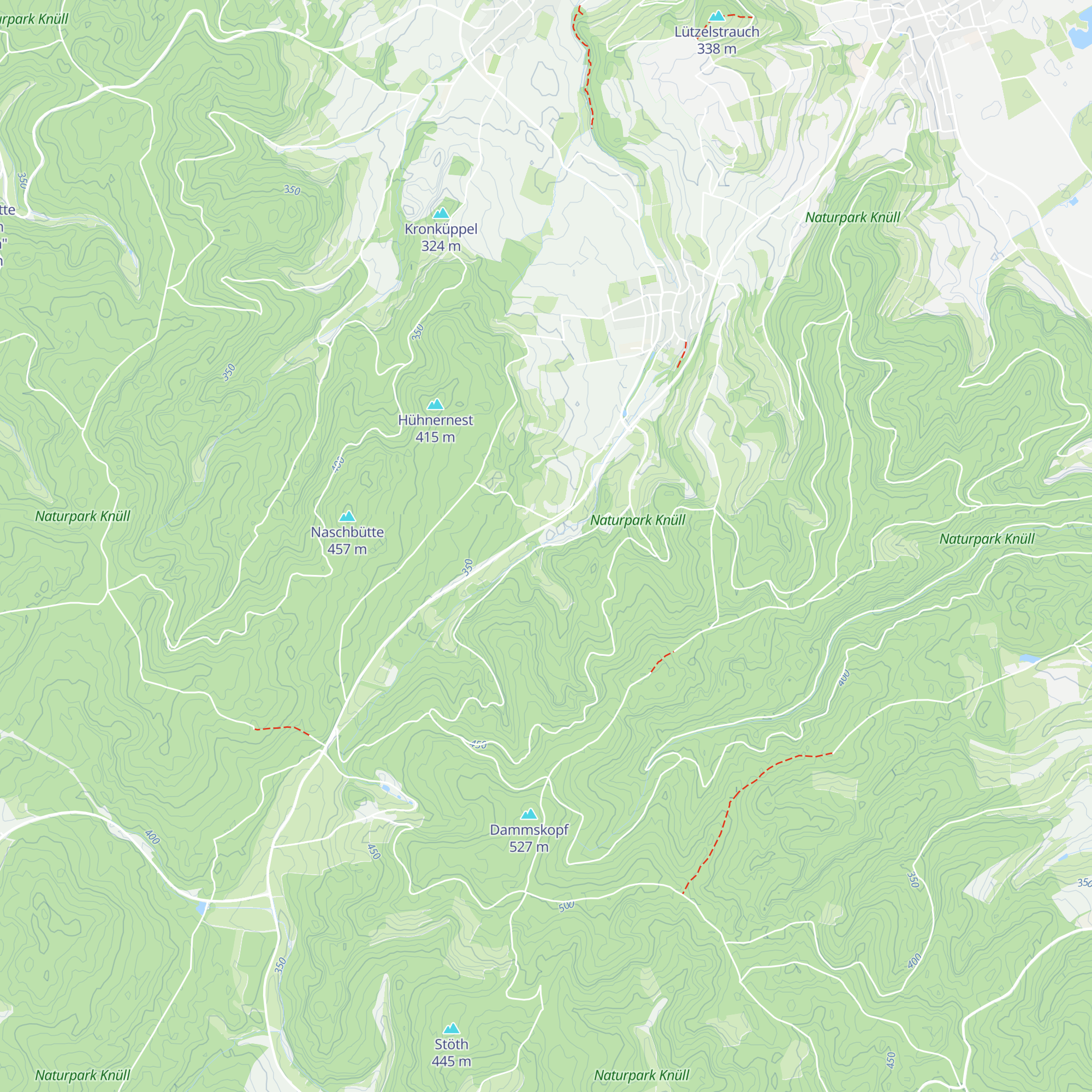 Struth-Hütte map