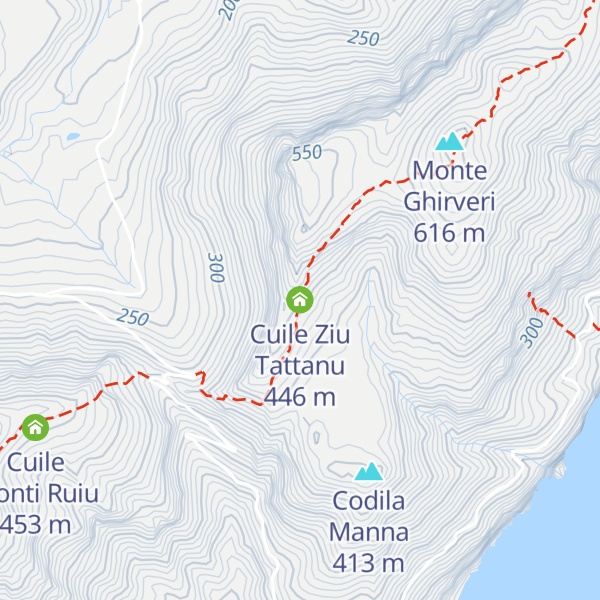 Map of Cuile Ziu Tattanu