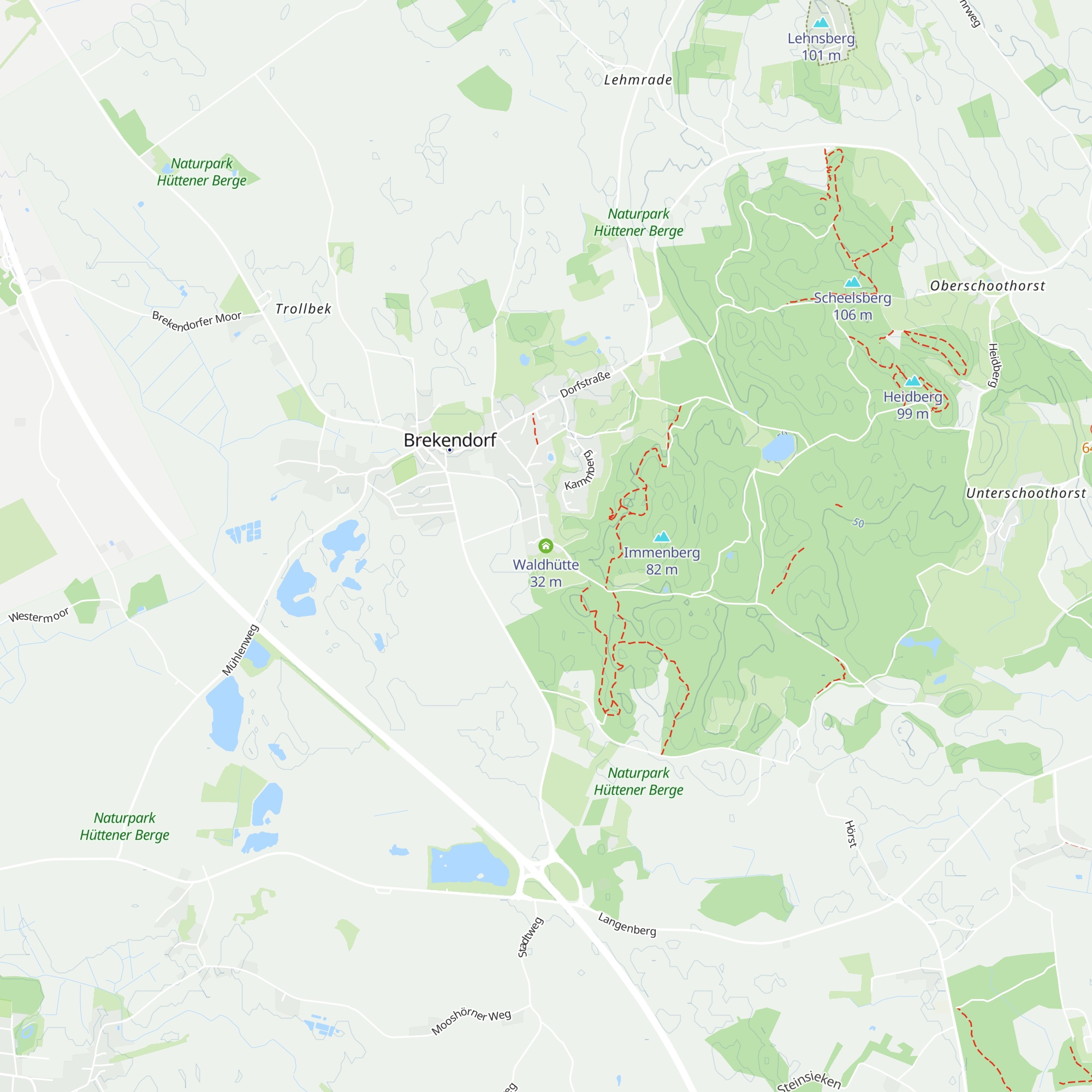 Waldhütte map