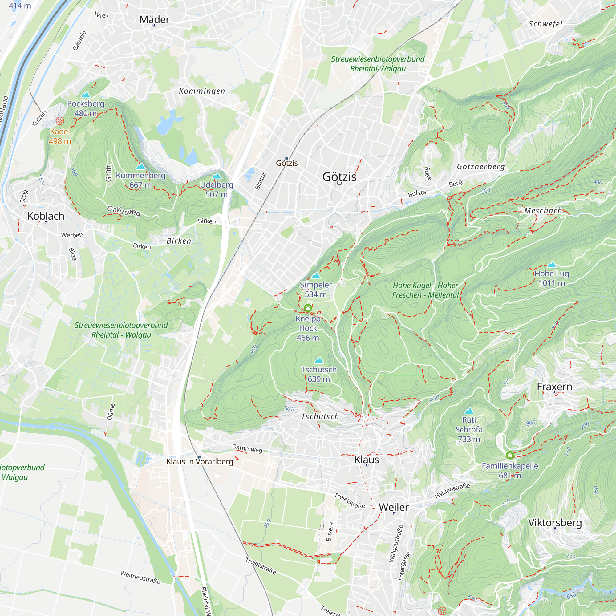 Kneipp Hock map