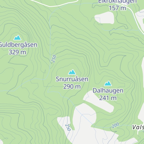 Map of Snurruåsen
