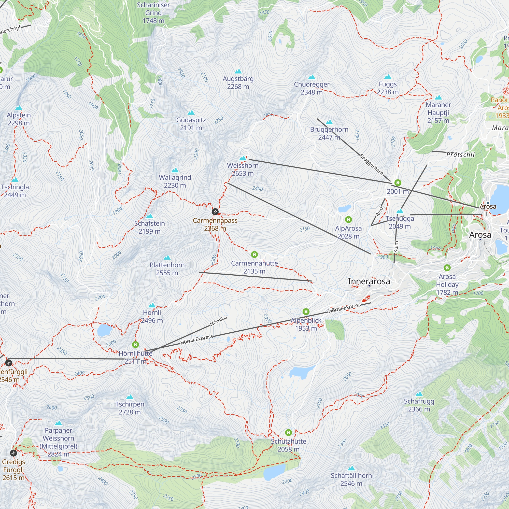 Carmennahütte map
