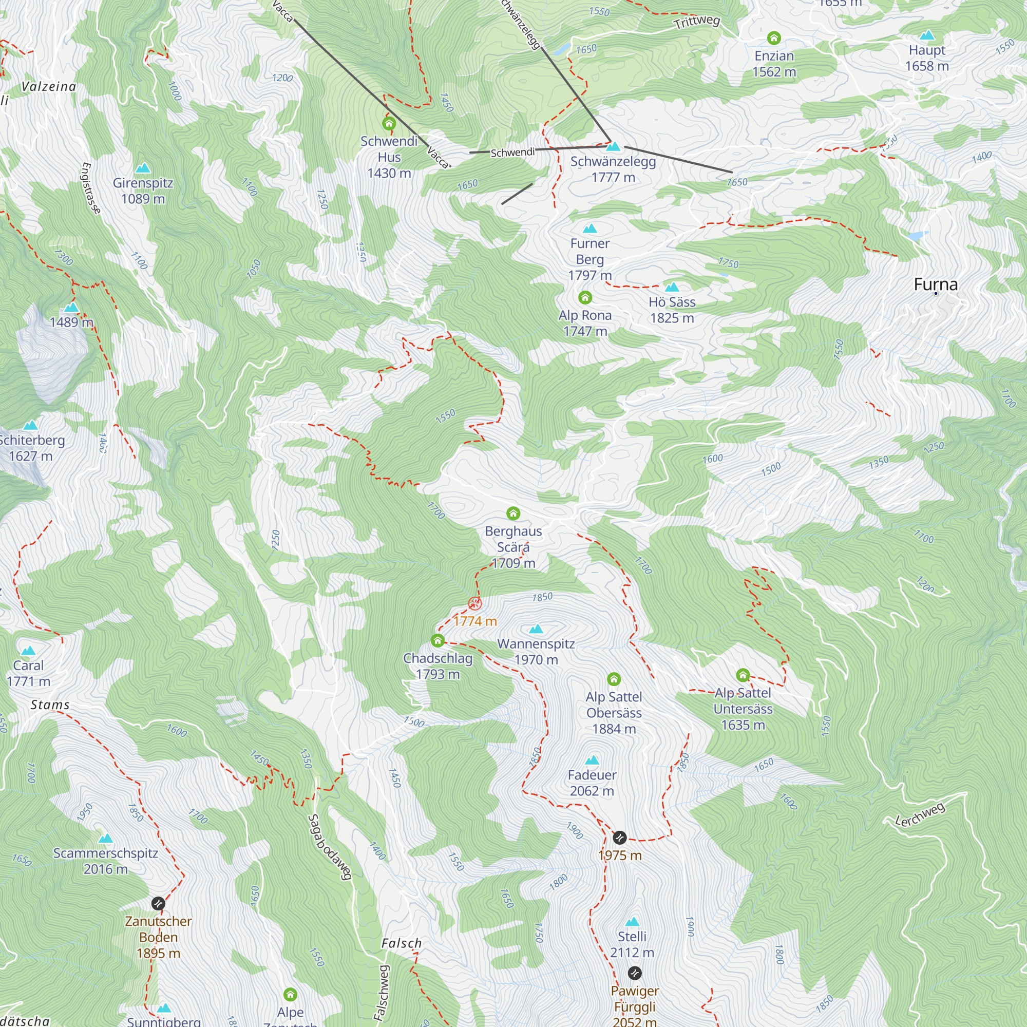 Berghaus Scära map