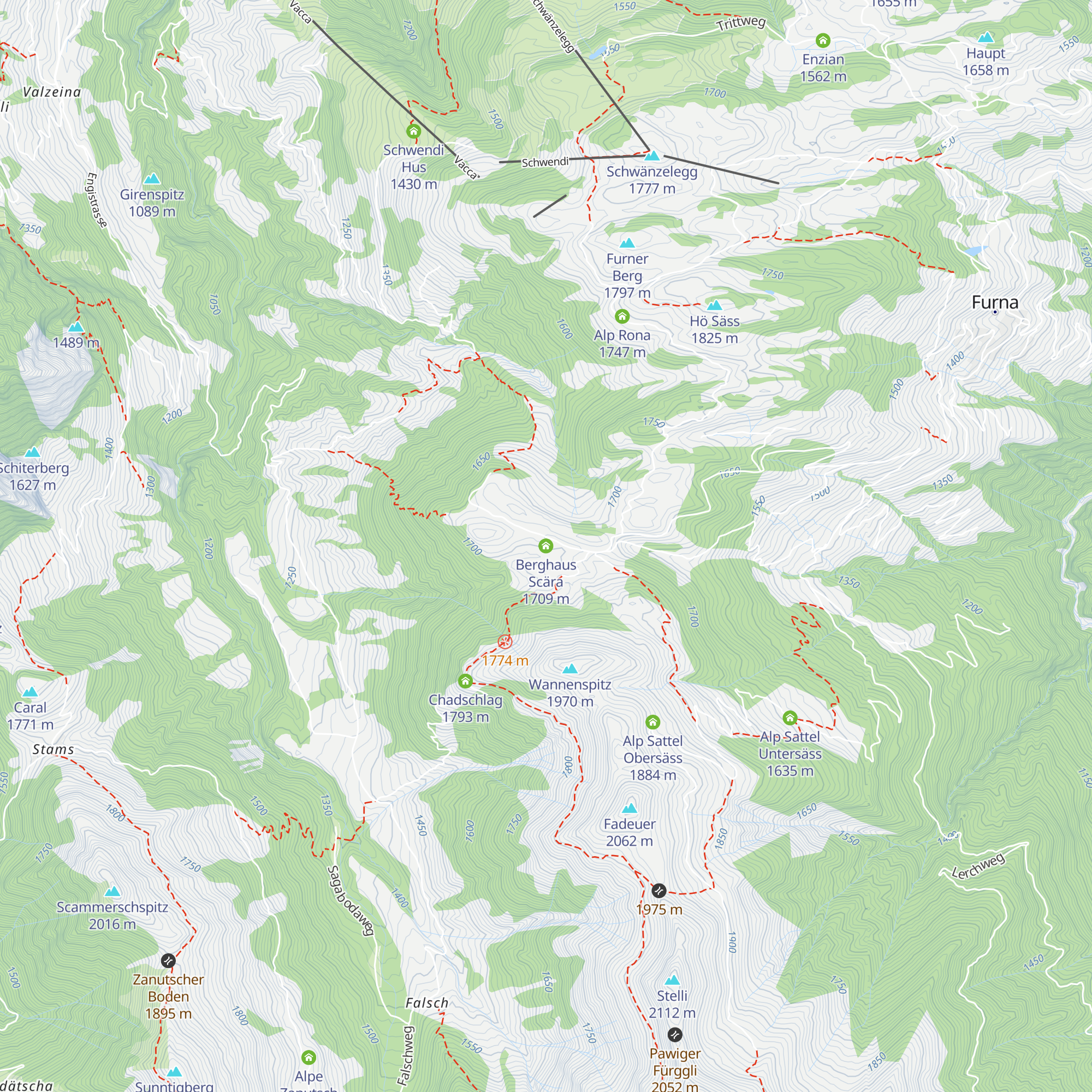 Berghaus Scära map